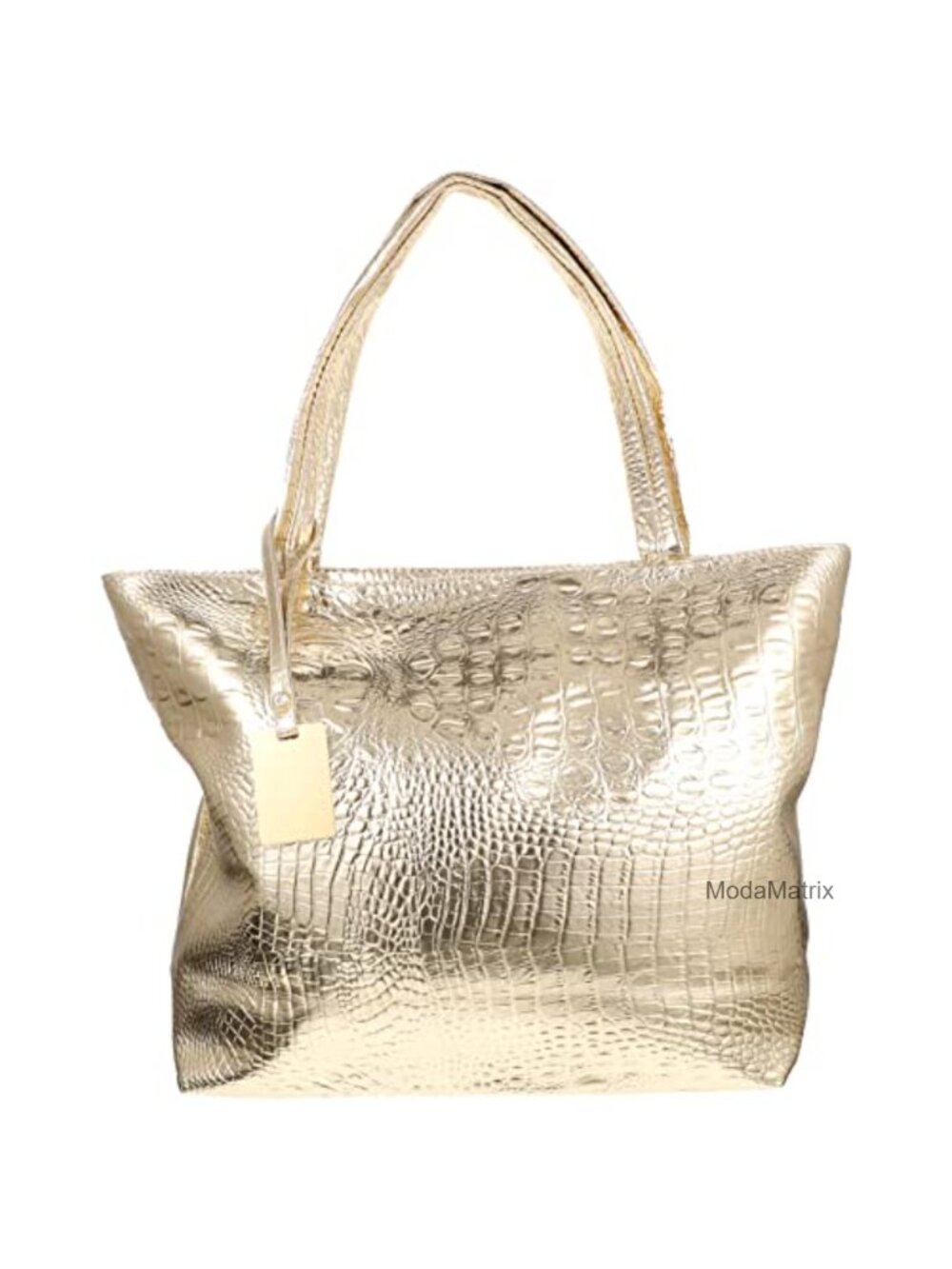 Large Capacity PU Tote Bag with Shoulder Strap for Women